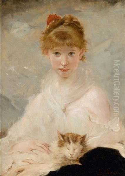 Der Kleine Liebling Oil Painting by Charles Joshua Chaplin