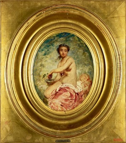 Bacchante Oil Painting by Charles Joshua Chaplin