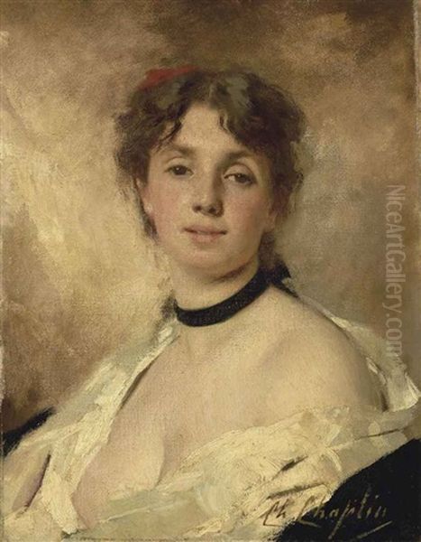 The Artist's Muse Oil Painting by Charles Joshua Chaplin