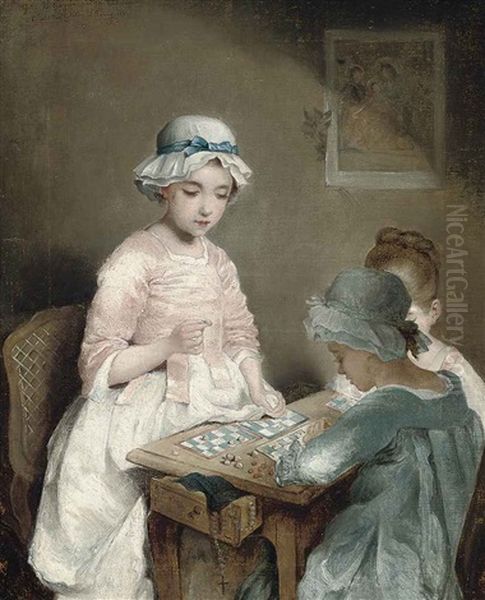 Le Loto Oil Painting by Charles Joshua Chaplin