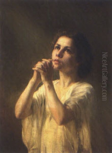 La Preghiera Oil Painting by Charles Joshua Chaplin