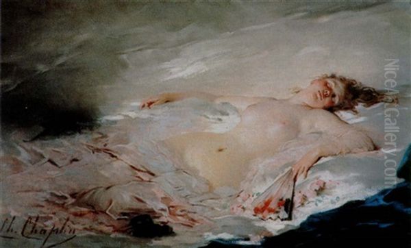 Sommeilleuse Oil Painting by Charles Joshua Chaplin