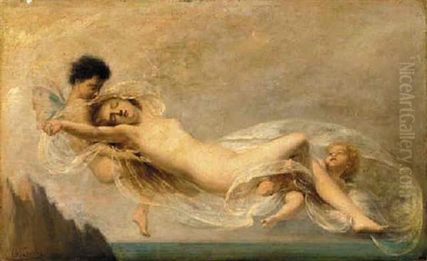 Restful Sleep - An Allegory Oil Painting by Charles Joshua Chaplin