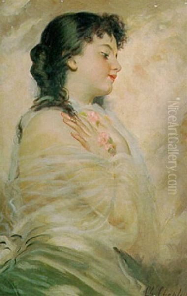 Figura De Joven Oil Painting by Charles Joshua Chaplin