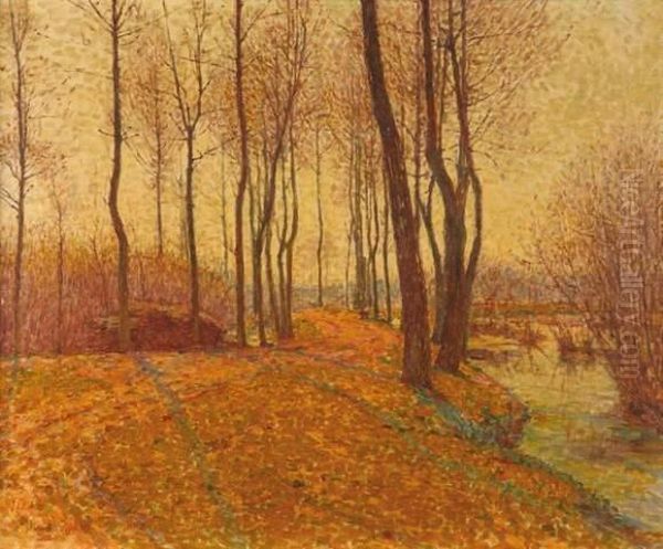 Sous Bois Oil Painting by Emile Ancelet