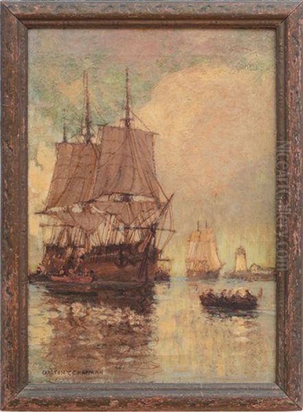 In Port Oil Painting by Carlton Theodore Chapman