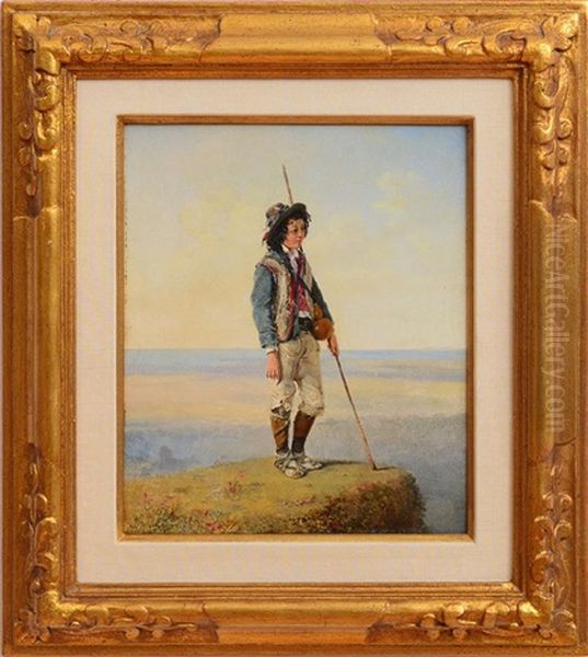 Peasant Boy Oil Painting by Conrad Wise Chapman