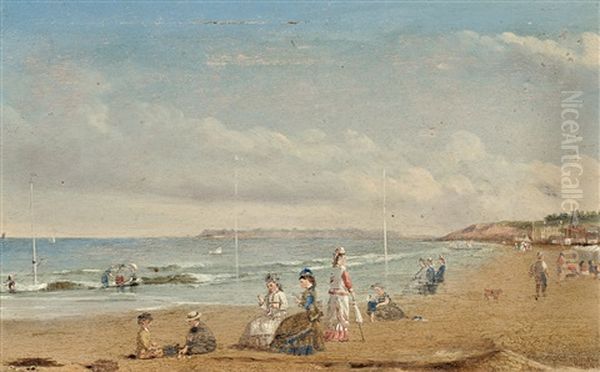 Strandpartie Oil Painting by Conrad Wise Chapman