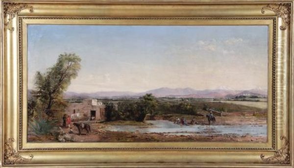 City Of Mexico From The Hacienda De Los Morales Oil Painting by Conrad Wise Chapman