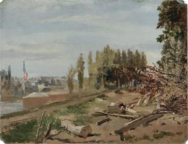 Landscape: Boulogne Oil Painting by Conrad Wise Chapman