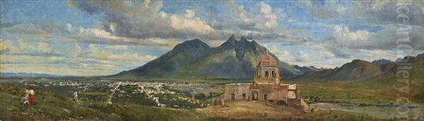 View Of Bishop's Palace Near Monterrey Oil Painting by Conrad Wise Chapman