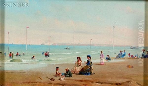 On The Beach Oil Painting by Conrad Wise Chapman