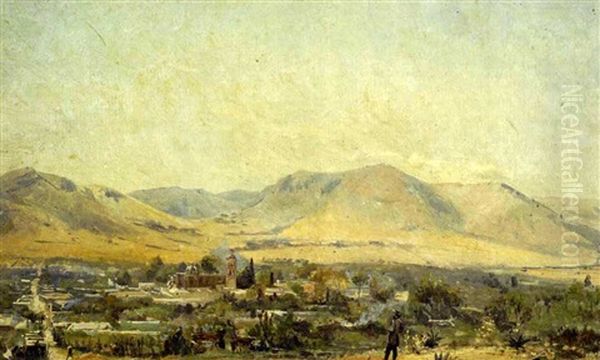 Panoramic View Of Santa Maria Del Rio, Mexico Oil Painting by Conrad Wise Chapman