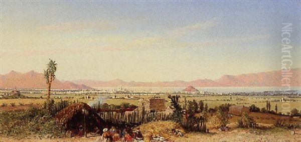 Vista De Texcoco Oil Painting by Conrad Wise Chapman