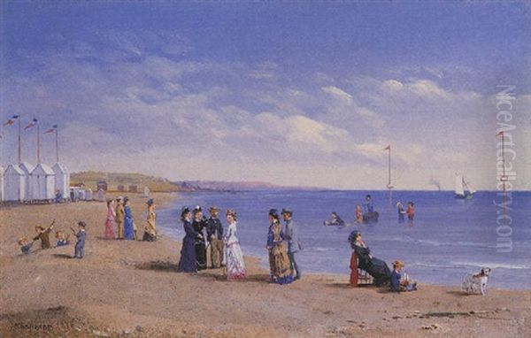 The Day Spent At The Beach Oil Painting by Conrad Wise Chapman