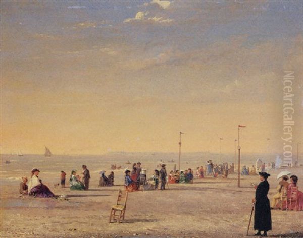 Trouville Oil Painting by Conrad Wise Chapman