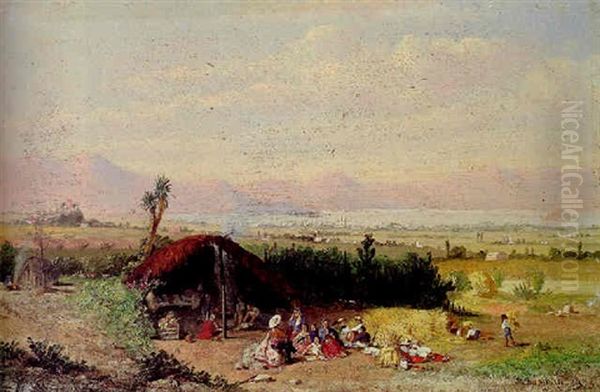 Valle De Mexico (texcoco) Oil Painting by Conrad Wise Chapman