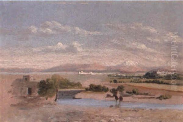 Mexico Desde La Hacienda De Los Morales Oil Painting by Conrad Wise Chapman