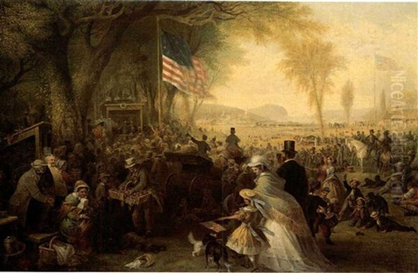 The Fourth Of July Oil Painting by Frederic A. Chapman