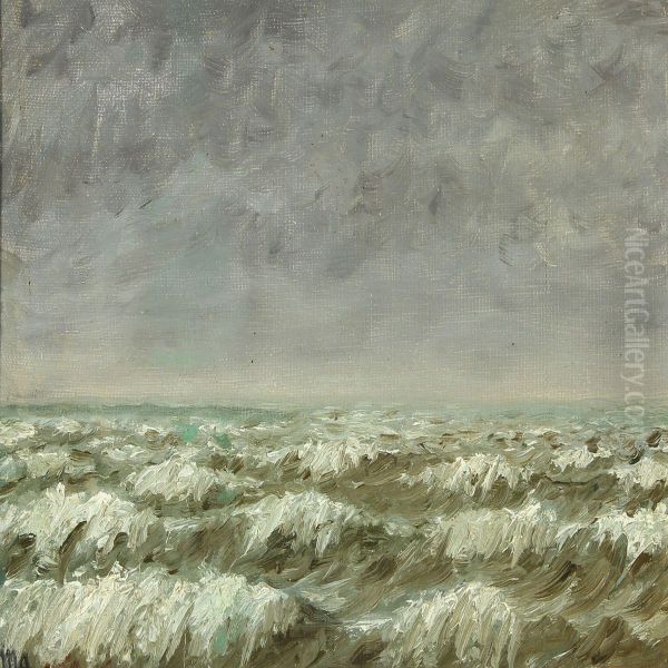 Seascape Oil Painting by Michael Ancher