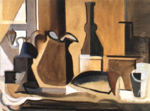 Nature Morte Au Pichet Oil Painting by Jules (Youla) Chapoval