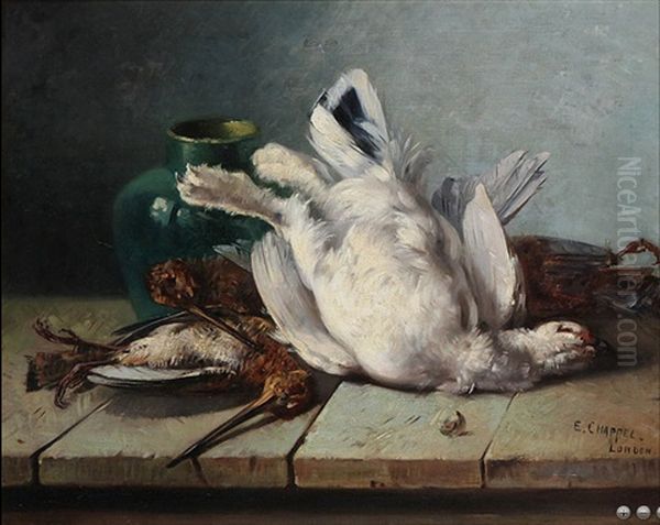 Nature Morte Avec Volaille Oil Painting by Edouard Chappel