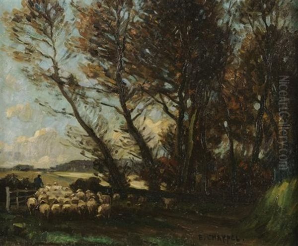 Towards Evening, Buckinghamshire Oil Painting by Edouard Chappel