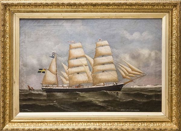 Cometen Of Carlshamn Oil Painting by Reuben Chappell