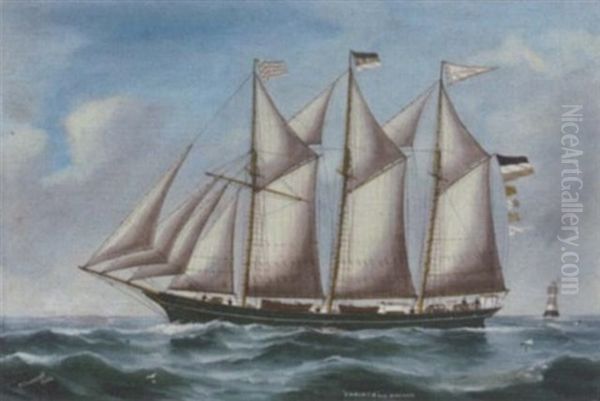 The Three-masted Trading Schooner 