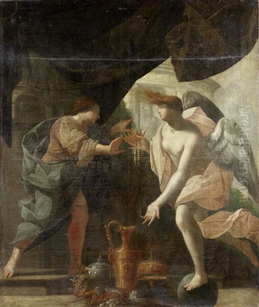 An Allegory Of Temperance Oil Painting by Nicolas Chapron