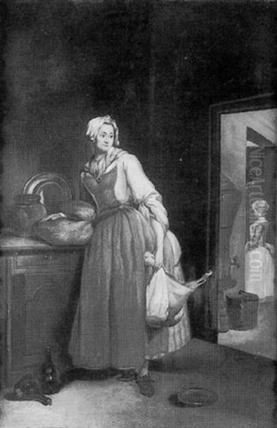 La Pourvoyeuse Oil Painting by Jean-Baptiste-Simeon Chardin