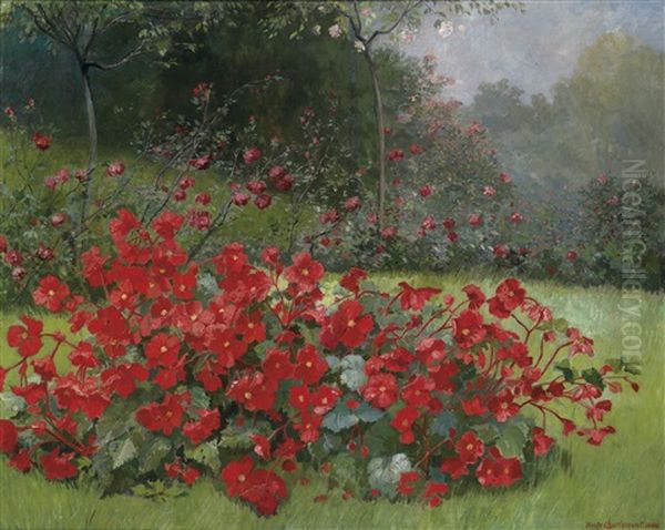 Sommergarten Oil Painting by Hugo Charlemont