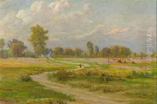 Landschaft Mit Weidevieh by Hugo Charlemont