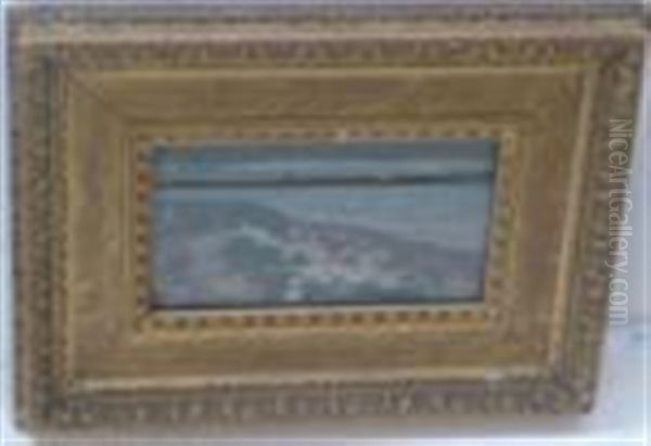 A Seascape Study Oil Painting by James Charles