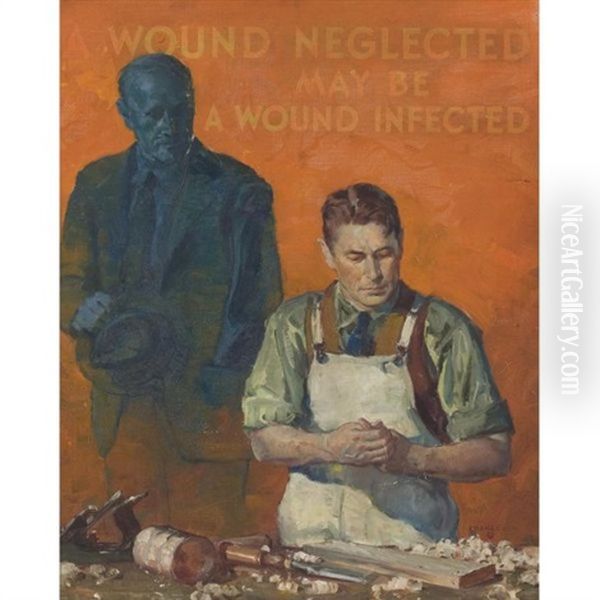 A Wound Neglected May Be A Wound Infected Oil Painting by Malcolm Daniel Charleson