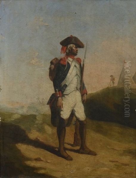 Portrait D'homme Oil Painting by Nicolas Toussaint Charlet