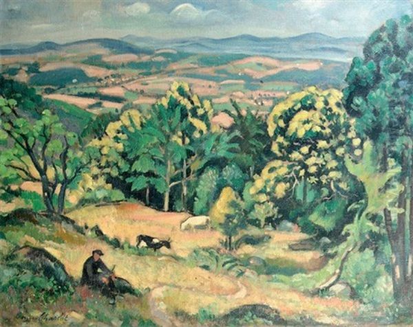 Paysage De Provence Oil Painting by Louis Charlot