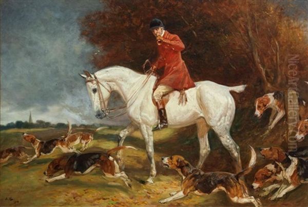 The Hunt Oil Painting by John Charlton