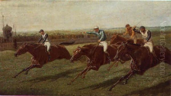 The Winning Post Oil Painting by John Charlton