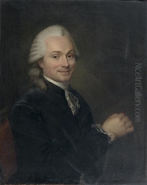 Portrait D'homme Oil Painting by Jean-Baptiste Charpentier the Elder