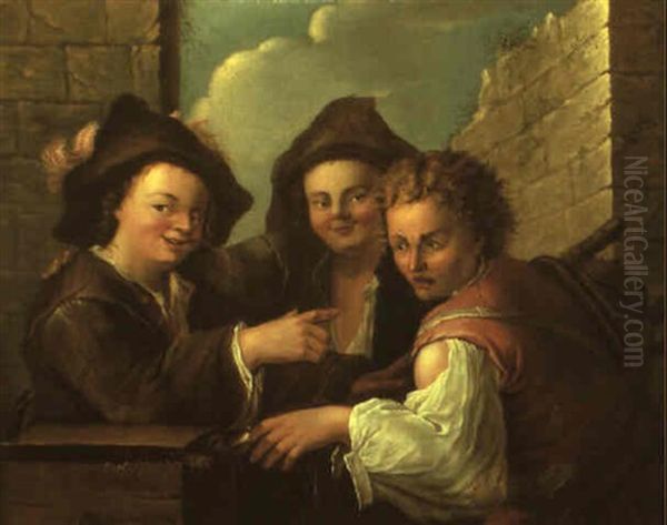 Bois Donc, Ma Belle & L'attrape-nigaud Oil Painting by Jean-Baptiste Charpentier the Elder