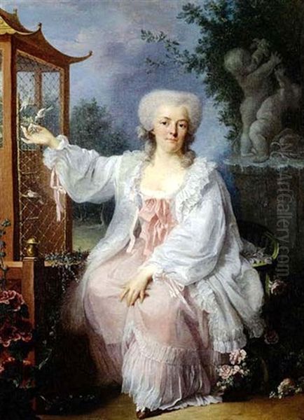 Portrait Of A Lady, Said To Bemme. Victoire Oil Painting by Jean-Baptiste Charpentier the Elder