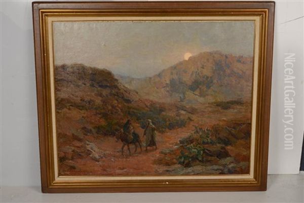 La Fuite En Egypte Oil Painting by Albert Charpentier