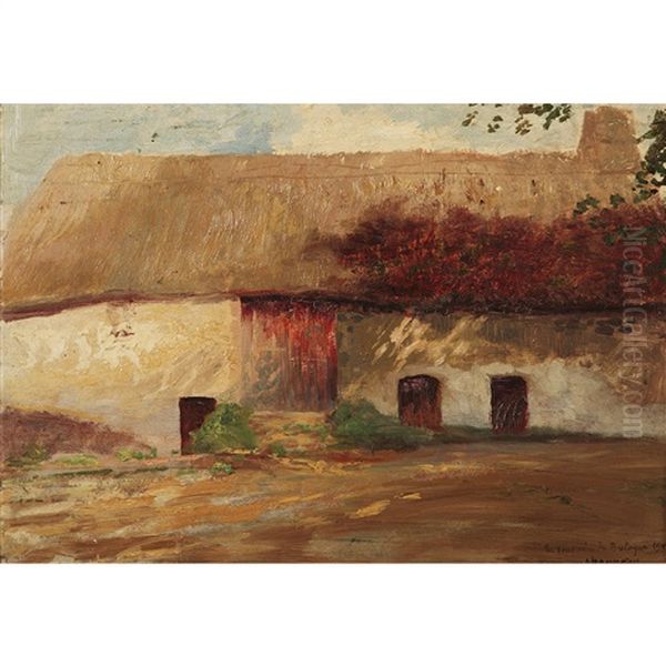 Le Souvenir De Bretagne, 1900 Oil Painting by Victor Charreton