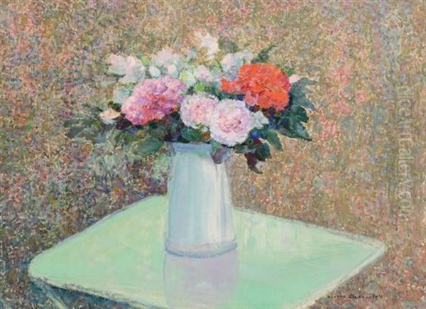 Spring Bouquet Oil Painting by Victor Charreton