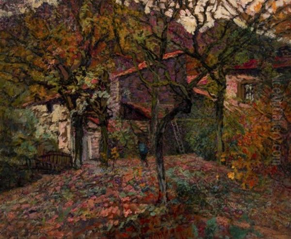 Autumn Enval Oil Painting by Victor Charreton