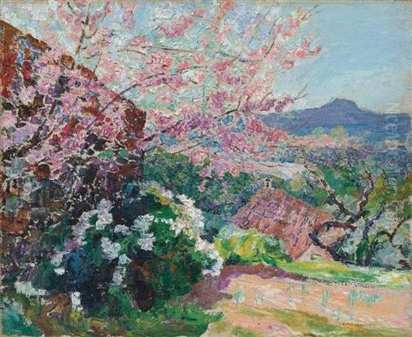 Spring Time Oil Painting by Victor Charreton