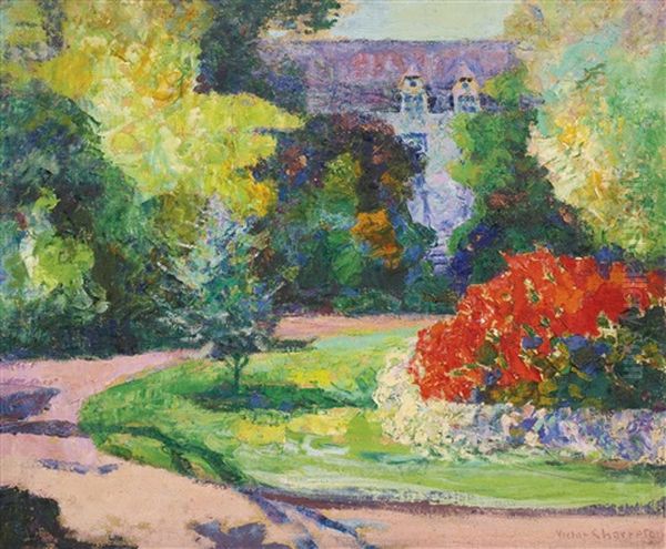 Le Jardin De Chateau Oil Painting by Victor Charreton