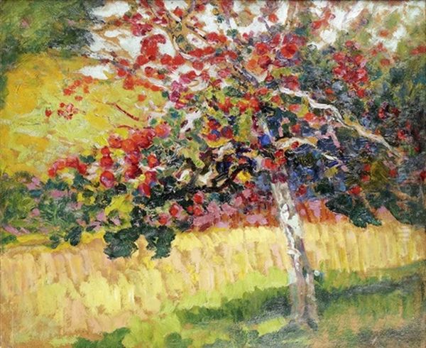 Arbre Au Printemps Oil Painting by Victor Charreton