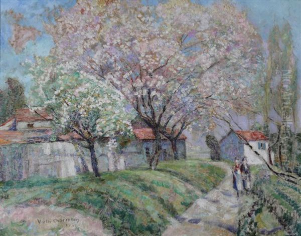 Printemps Oil Painting by Victor Charreton